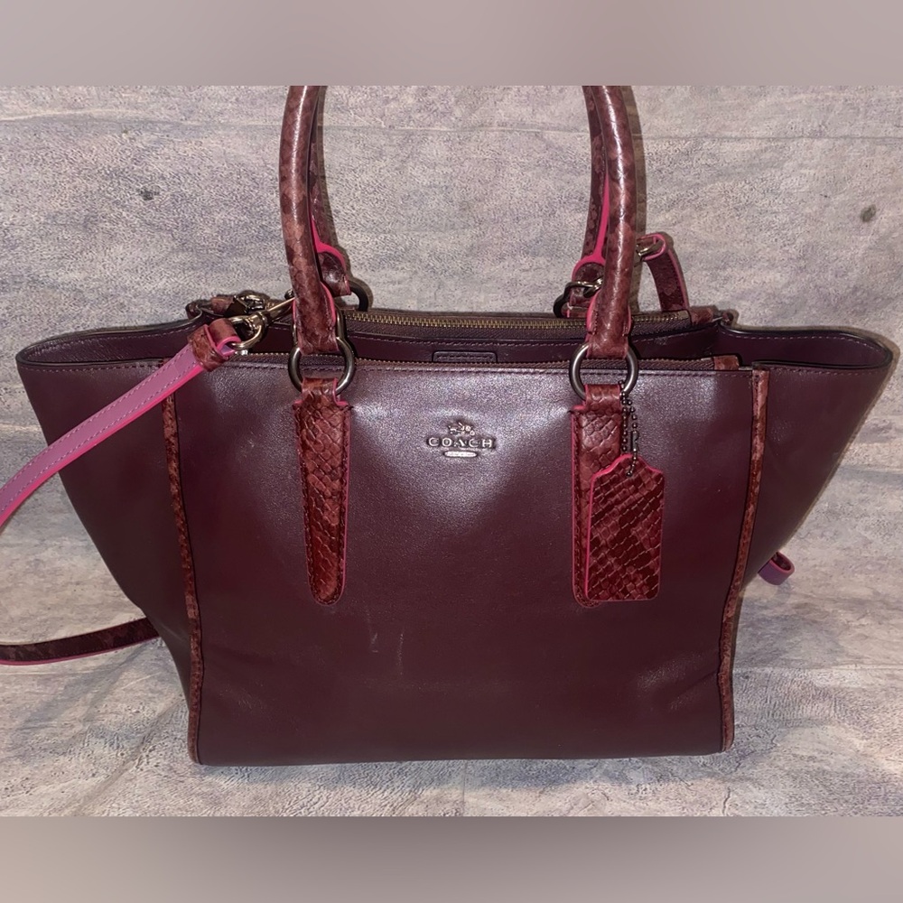 Coach Burgundy Crossbody Bag